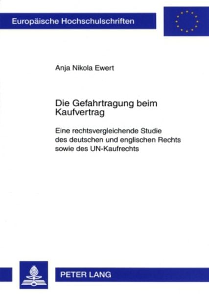 Produktbild: Die Gefahrtragung beim Kaufvertrag