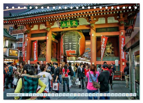 Produktbild: Japan - Hightech und Tradition (Tischkalender 2026 DIN A5 quer), CALVENDO Monatskalender