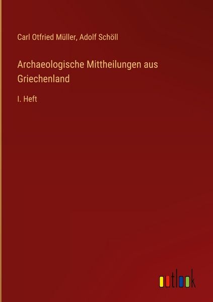 Produktbild: Archaeologische Mittheilungen aus Griechenland