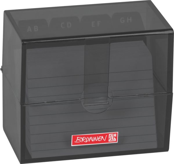 Produktbild: Brunnen Karteibox A8 gef&uuml;llt onyx