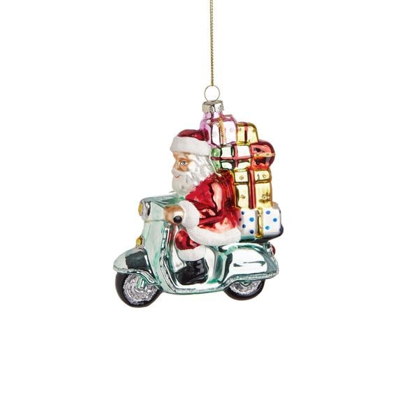 BUTLERS HANG ON Anhänger Santa auf Roller Höhe 13cm