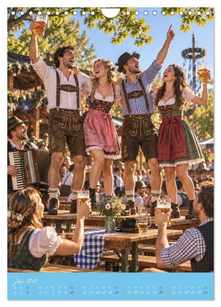 Produktbild: M&uuml;nchner Festzauber - Bayerische Lebensfreude in 12 besonderen Momenten (Wandkalender 2027 DIN A4 hoch), CALVENDO Monatskalender