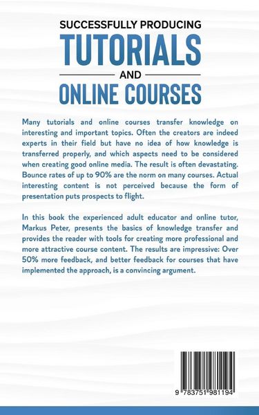 Produktbild: Successfully Producing Tutorials and Online Courses