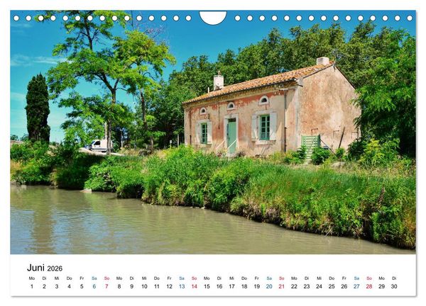 Produktbild: Unterwegs am Canal du Midi (Wandkalender 2026 DIN A4 quer), CALVENDO Monatskalender