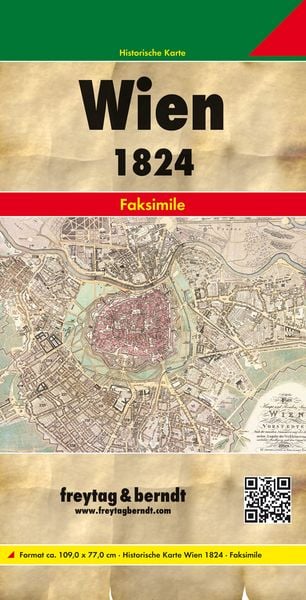 Produktbild: Wien 1824, Historischer Stadtplan 1:6.000, freytag & berndt