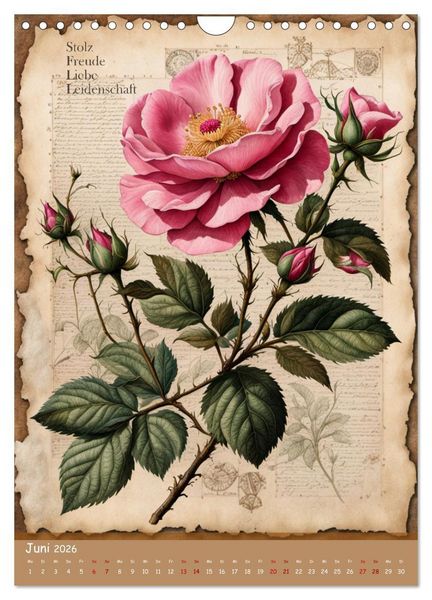 Produktbild: Geburtsblume, dein florales Sternzeichen (Wandkalender 2026 DIN A4 hoch), CALVENDO Monatskalender