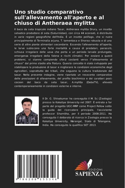 Produktbild: Uno studio comparativo sull'allevamento all'aperto e al chiuso di Antheraea mylitta