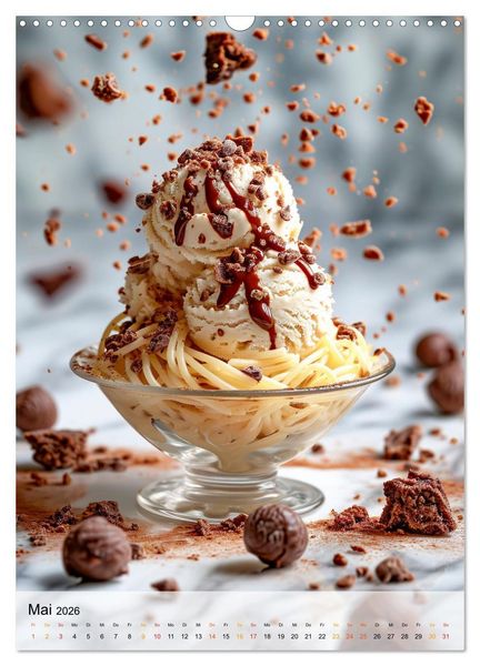 Produktbild: Eis - Raffinessen f&uuml;r Gourmets (Wandkalender 2026 DIN A3 hoch), CALVENDO Monatskalender