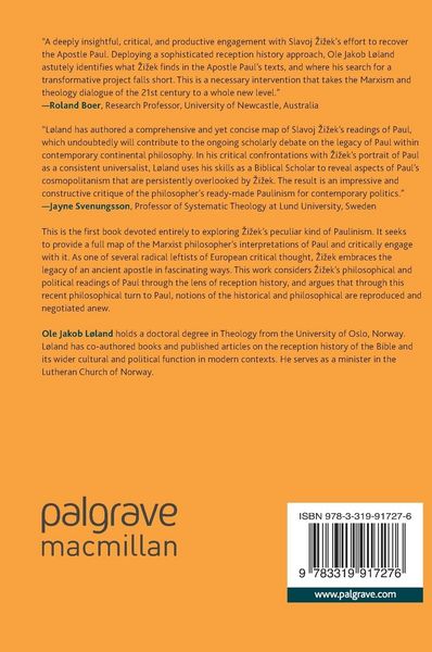 Produktbild: The Reception of Paul the Apostle in the Works of Slavoj Žižek