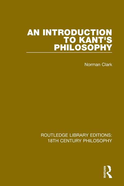 Produktbild: An Introduction to Kant's Philosophy