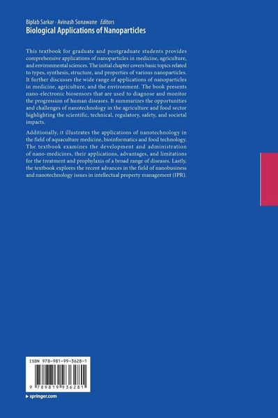 Produktbild: Biological Applications of Nanoparticles