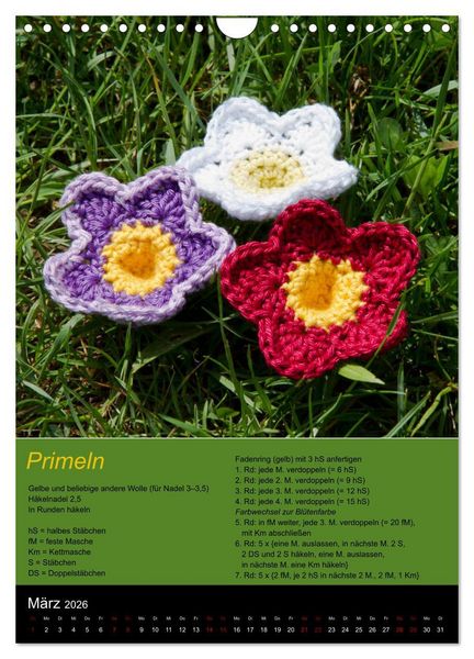 Produktbild: Amigurumi - H&auml;kelideen mit Anleitung (Wandkalender 2026 DIN A4 hoch), CALVENDO Monatskalender