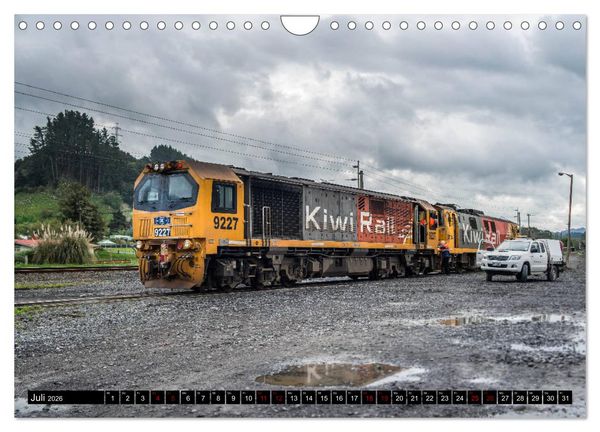 Produktbild: Eisenbahn in Neuseeland (Wandkalender 2026 DIN A4 quer), CALVENDO Monatskalender