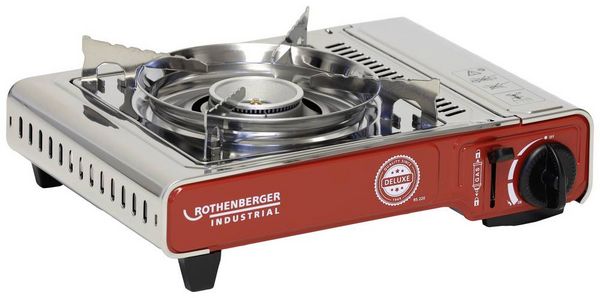 Produktbild: Rothenberger Industrial Gas Camping Kocher Deluxe RS 220 1500004233 Edelstahl