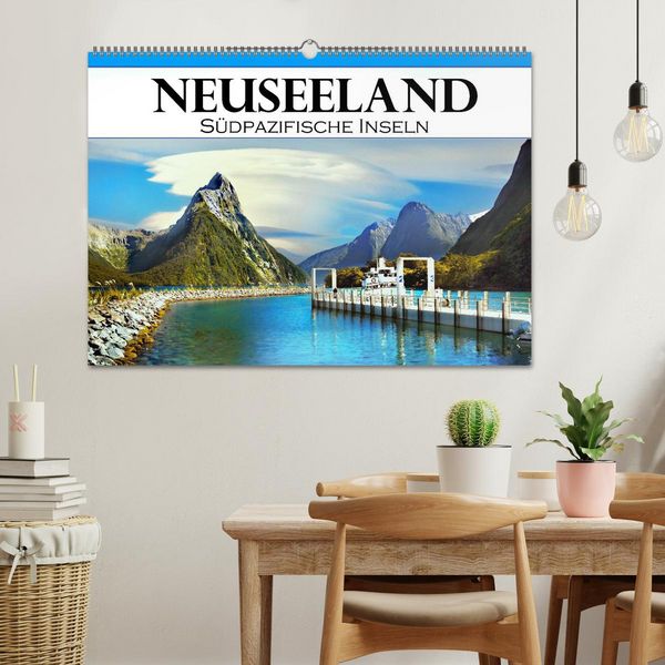 Produktbild: Neuseeland, S&uuml;dpazifische Inseln (Wandkalender 2026 DIN A2 quer), CALVENDO Monatskalender