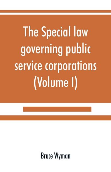 Produktbild: The special law governing public service corporations