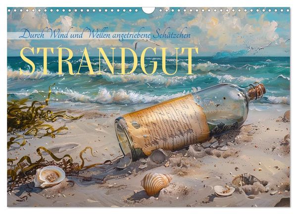 Strandgut (Wandkalender 2025 DIN A3 quer), CALVENDO Monatskalender