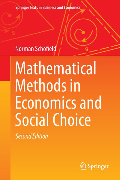 Produktbild: Mathematical Methods in Economics and Social Choice