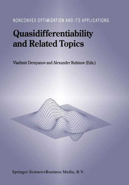 Produktbild: Quasidifferentiability and Related Topics