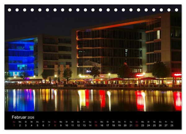 Produktbild: Wenn es Nacht wird im Ruhrgebiet (Tischkalender 2026 DIN A5 quer), CALVENDO Monatskalender