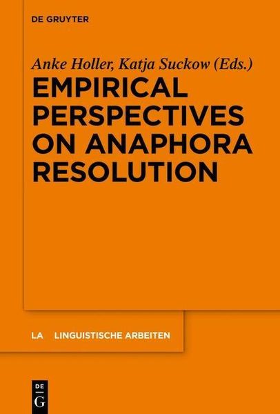 Produktbild: Empirical Perspectives on Anaphora Resolution