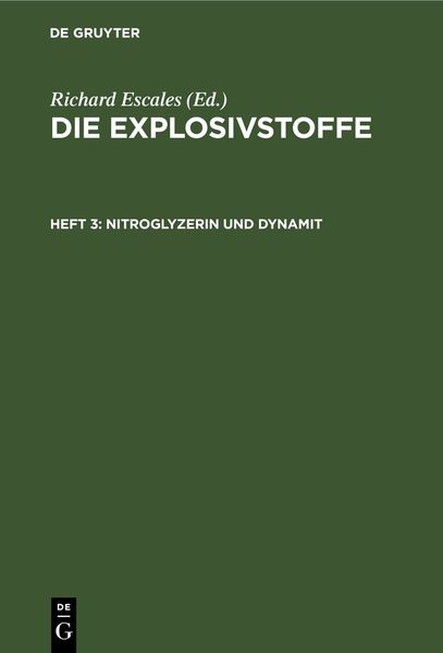 Produktbild: Nitroglyzerin und Dynamit