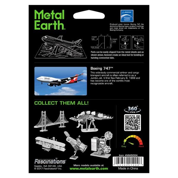 Produktbild: Metal Earth: Commercial Jet Boeing 747