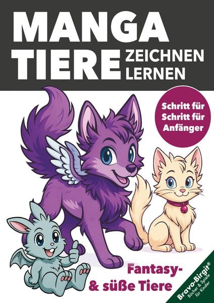 Produktbild: Manga-Tiere zeichnen lernen f&uuml;r Kinder ab 8 Jahren