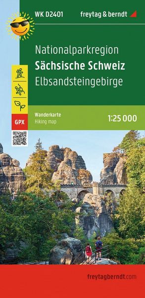 Produktbild: Freytag & berndt Wanderkarte WKD 2401 Nationalparkregion S&auml;chsische Schweiz, Elbsandsteingebirge 1:25.000