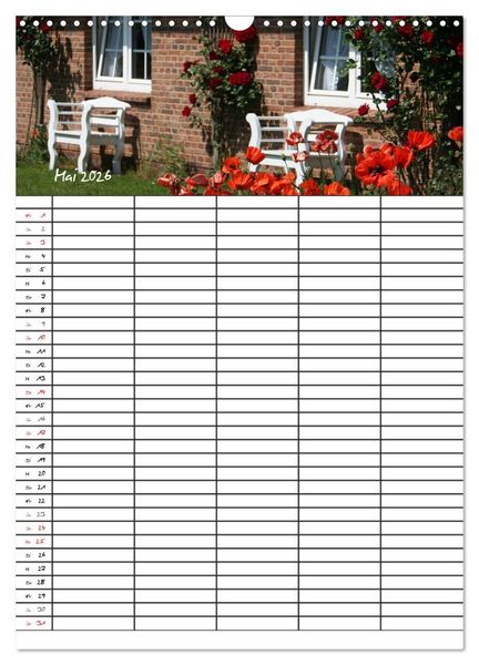 Produktbild: Familienplaner - Sylt (Wandkalender 2026 DIN A3 hoch), CALVENDO Monatskalender