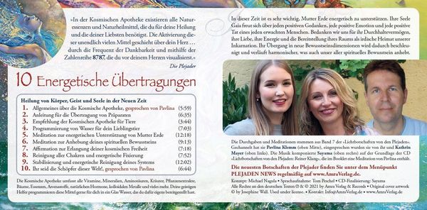 Produktbild: Lichtbotschaften von den Plejaden: KOSMISCHE HEILAPOTHEKE [&Uuml;bungs-CD]