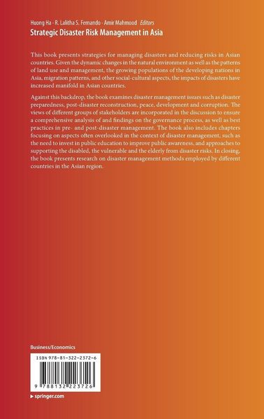 Produktbild: Strategic Disaster Risk Management in Asia