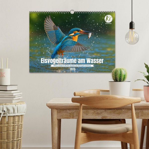 Produktbild: Eisvogeltr&auml;ume am Wasser (Wandkalender 2026 DIN A3 quer), CALVENDO Monatskalender