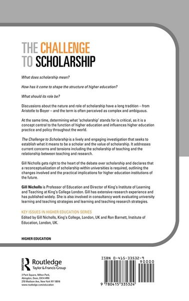 Produktbild: The Challenge to Scholarship