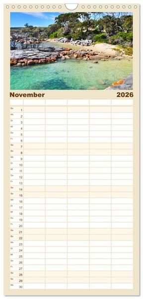 Produktbild: Familienplaner 2026 - Erlebe mit mir das unvergleichliche Australien mit 5 Spalten (Wandkalender, 21 x 45 cm) CALVENDO