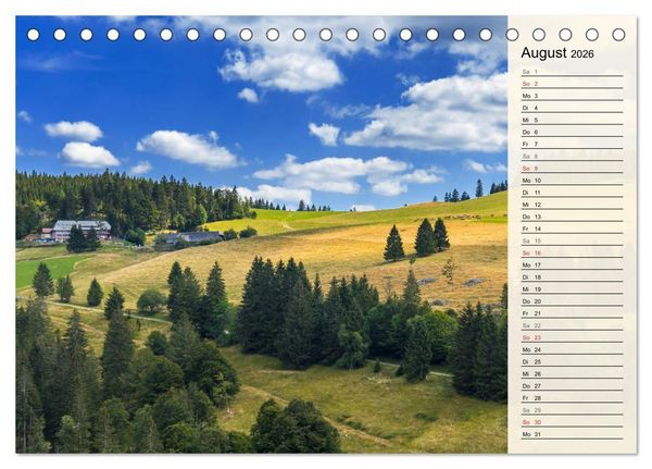 Produktbild: Auf Schusters Rappen... S&uuml;dlicher Oberrhein und S&uuml;dschwarzwald (Tischkalender 2026 DIN A5 quer), CALVENDO Monatskalender