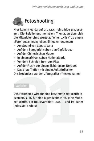 Produktbild: Die 50 besten Spiele f&uuml;r Theater und Improvisation