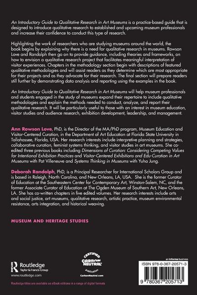Produktbild: An Introductory Guide to Qualitative Research in Art Museums
