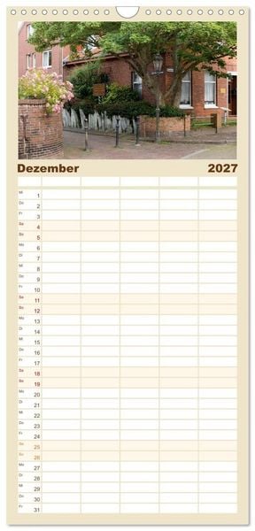Produktbild: Familienplaner 2027 - Borkum - Momente einer Reise mit 5 Spalten (Wandkalender, 21 x 45 cm) CALVENDO