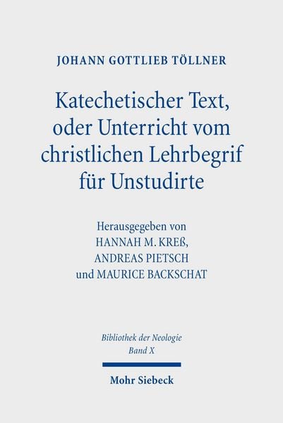 Produktbild: Katechetischer Text, oder Unterricht vom christlichen Lehrbegrif f&uuml;r Unstudirte