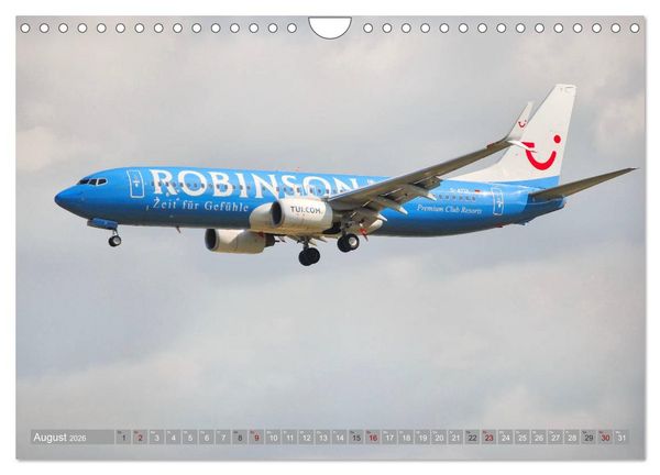Produktbild: Flugzeuge - Eindrucksvolle Riesen am Himmel (Wandkalender 2026 DIN A4 quer), CALVENDO Monatskalender