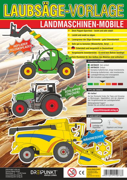 Produktbild: Laubsägevorlagen Landmaschinen (Mobile)