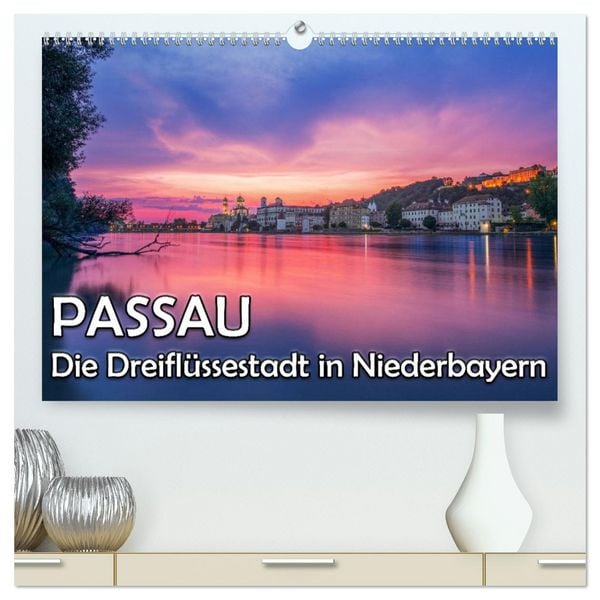 Produktbild: Passau - Die Dreifl&uuml;ssestadt (hochwertiger Premium Wandkalender 2026 DIN A2 quer), Kunstdruck in Hochglanz