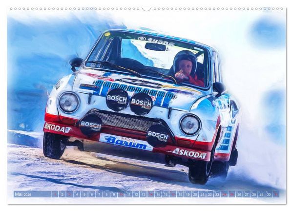 Produktbild: Rallye-Klassiker auf Eis (hochwertiger Premium Wandkalender 2026 DIN A2 quer), Kunstdruck in Hochglanz
