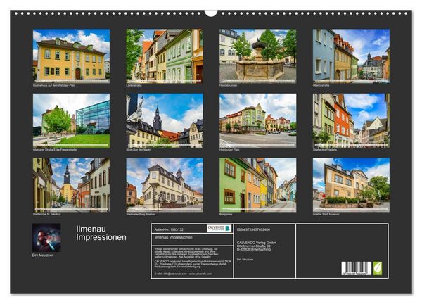 Produktbild: Ilmenau Impressionen (Wandkalender 2026 DIN A2 quer), CALVENDO Monatskalender