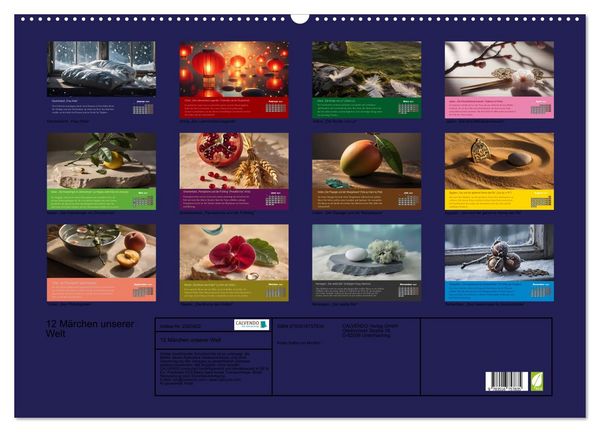 Produktbild: 12 M&auml;rchen unserer Welt (Wandkalender 2027 DIN A2 quer), CALVENDO Monatskalender