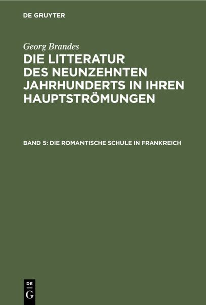 Produktbild: Die romantische Schule in Frankreich