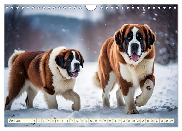 Produktbild: Giganten der Hundwelt (Wandkalender 2026 DIN A4 quer), CALVENDO Monatskalender