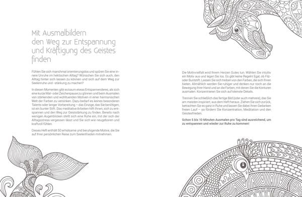 Produktbild: Inspiration Seelenbegleiter | 50 leuchtende Motive zum Ausmalen für spirituelle Kraft und Energie im Alltag