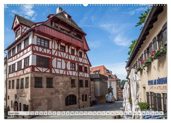 Produktbild: N&Uuml;RNBERG Historisches Stadtherz (Wandkalender 2026 DIN A2 quer), CALVENDO Monatskalender